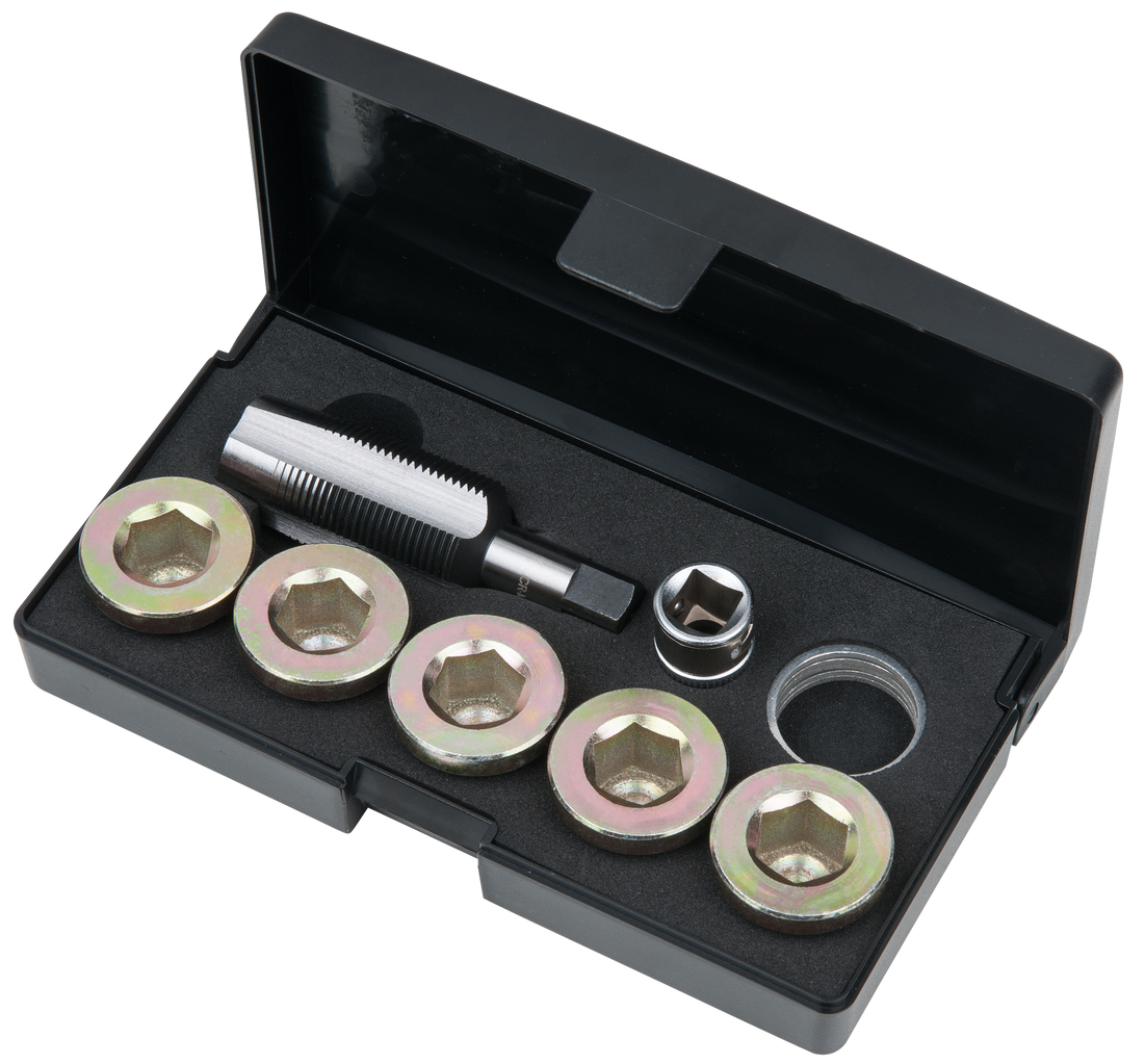 KS Tools Ölablassschrauben-Gewindereparatur-Satz, 12-tlg M24 x 1,5