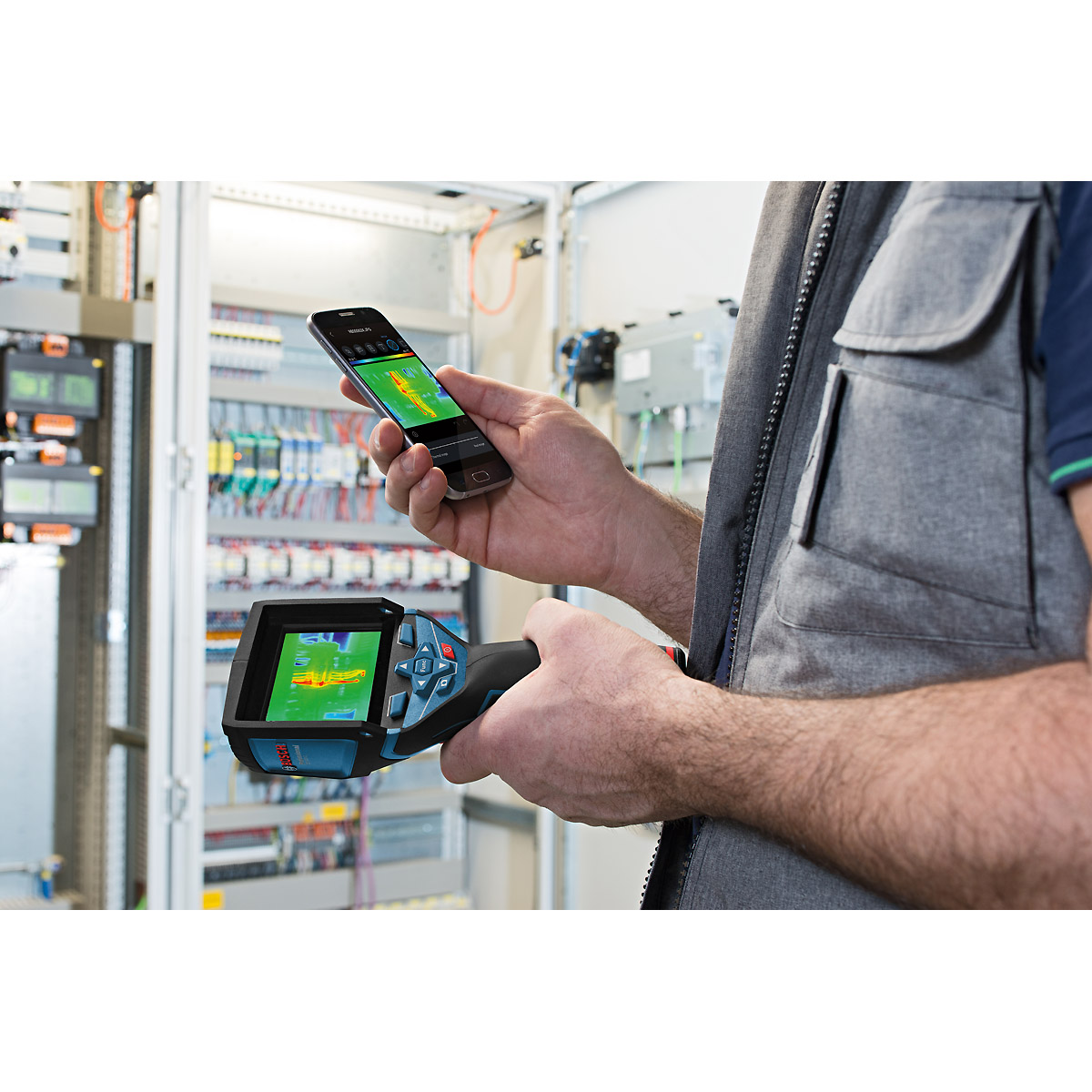 Bosch Wärmebildkamera GTC 400 C, mit 1 x 1,5 Li-Ion Akku, L-BOXX