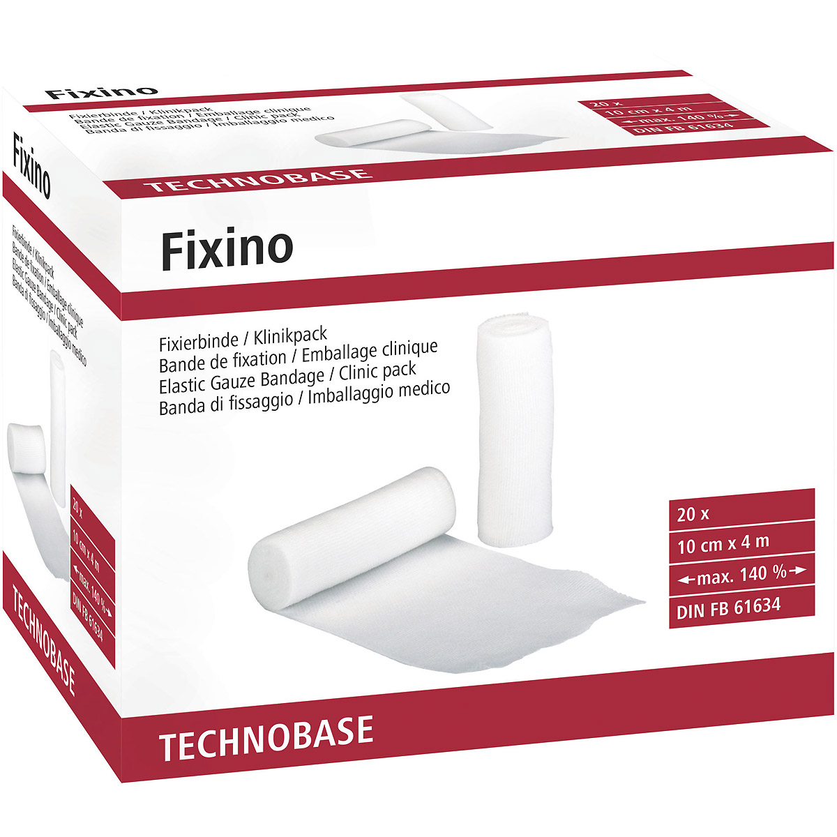 Kerbl Fixierbinden Fixino 20 Stück in Klinikverpackung