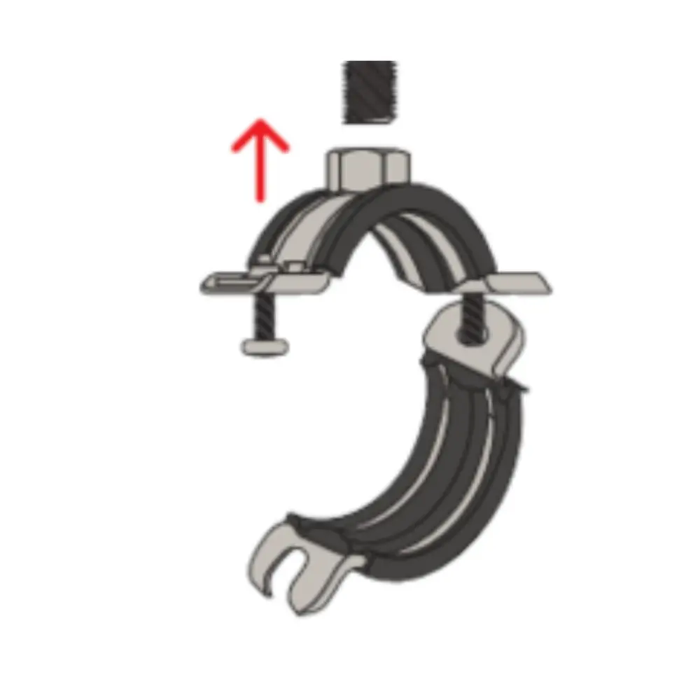 Fischer Universal-Rohrschelle FRS-L 8-11