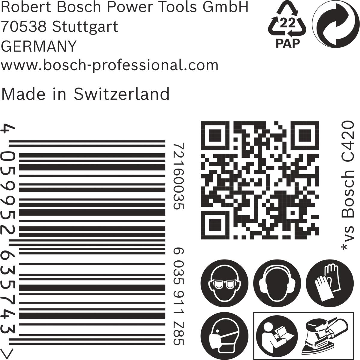 Bosch EXPERT M480 Schleifnetz, 100 x 150 mm, 50 Stück