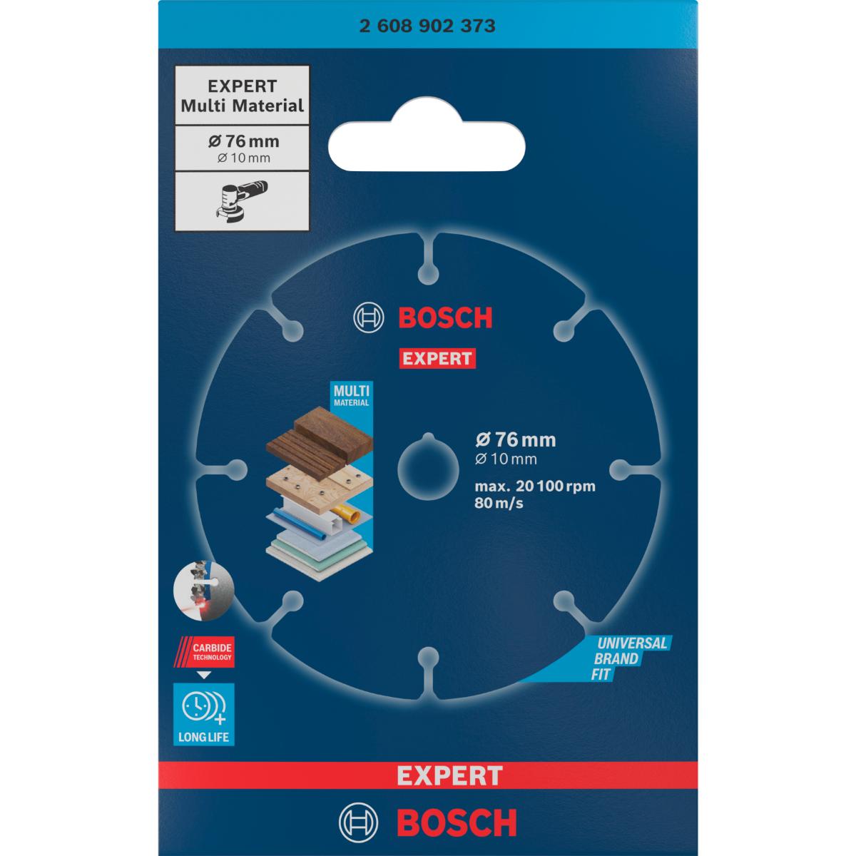 Bosch EXPERT Multi Material Carbide-Trennscheibe, 76 x 10 mm