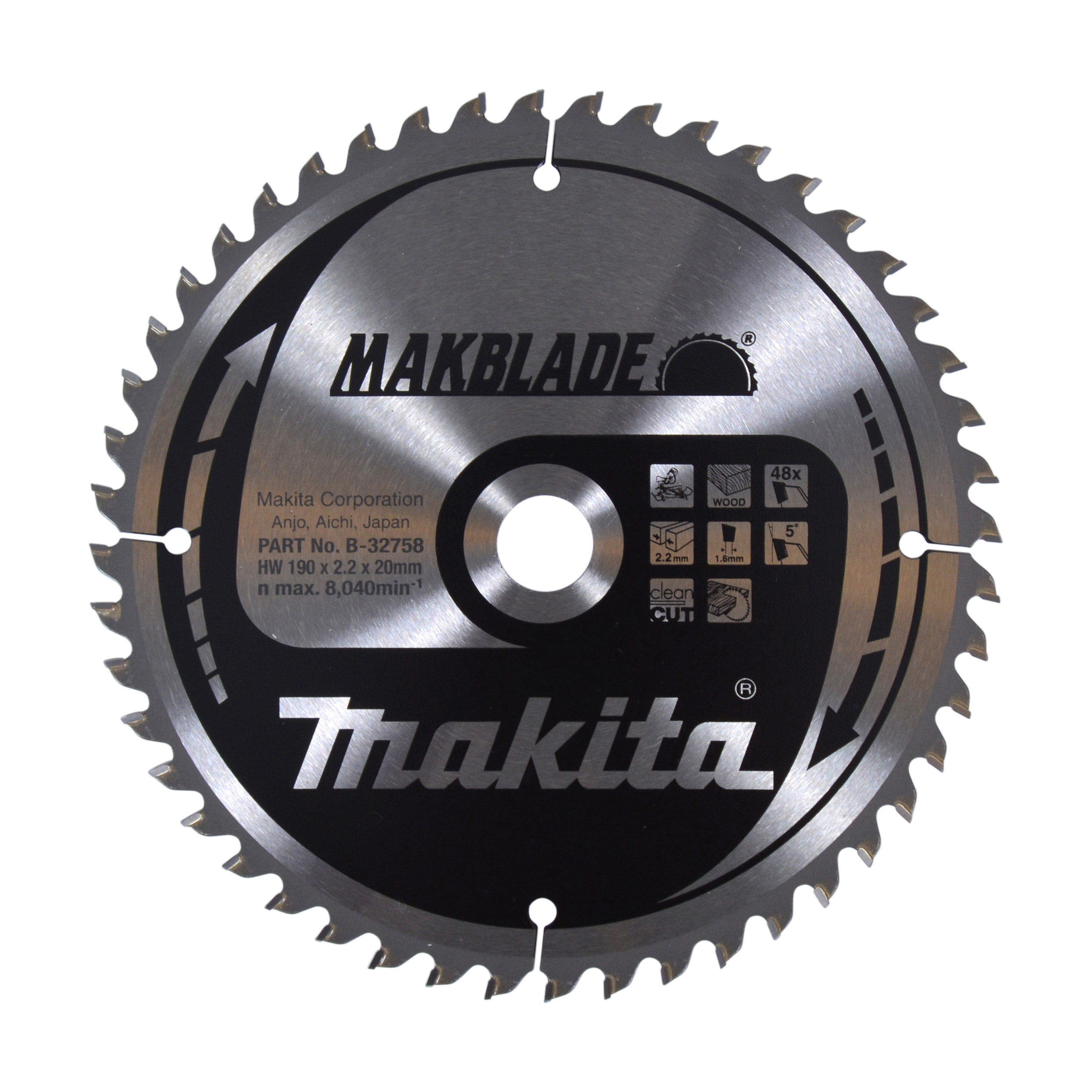 Makita MAKBLADE Sägeb. 190x20x48Z - B-32758