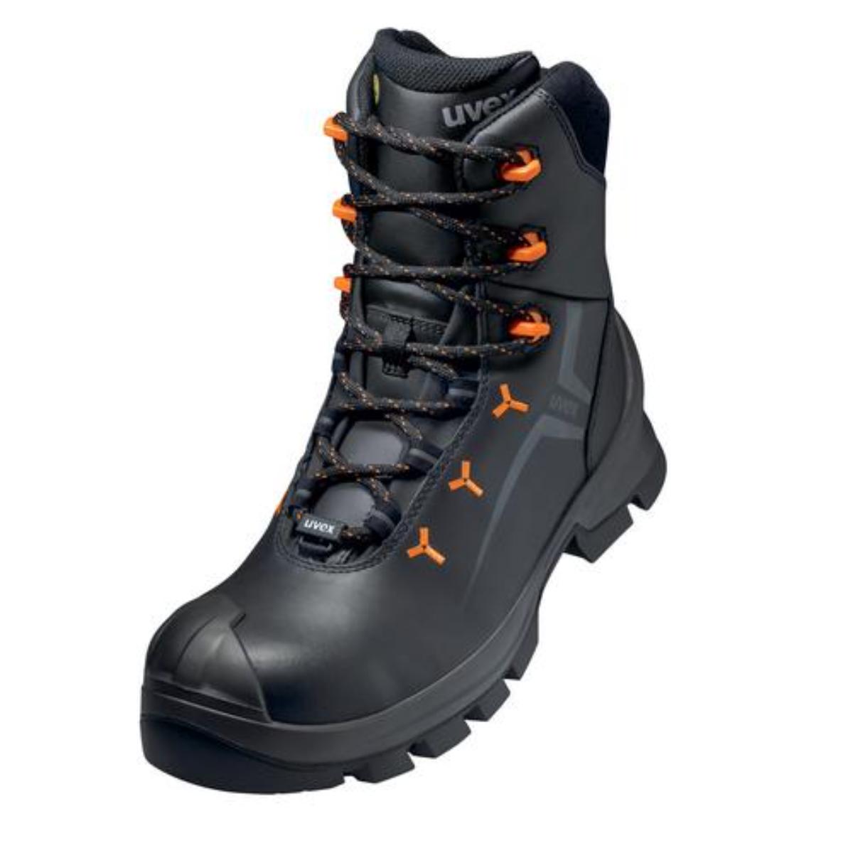 uvex 2 MACSOLE Sicherheitsschuh Winterstiefel S3, schwarz/orange