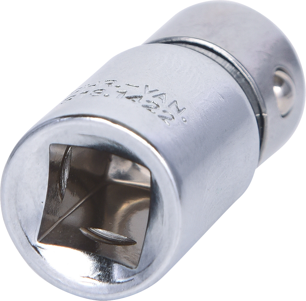 KS Tools 1/4" CHROMEplus Bit-Adapter-Stecknuss,für Bits 1/4"mit Spannring