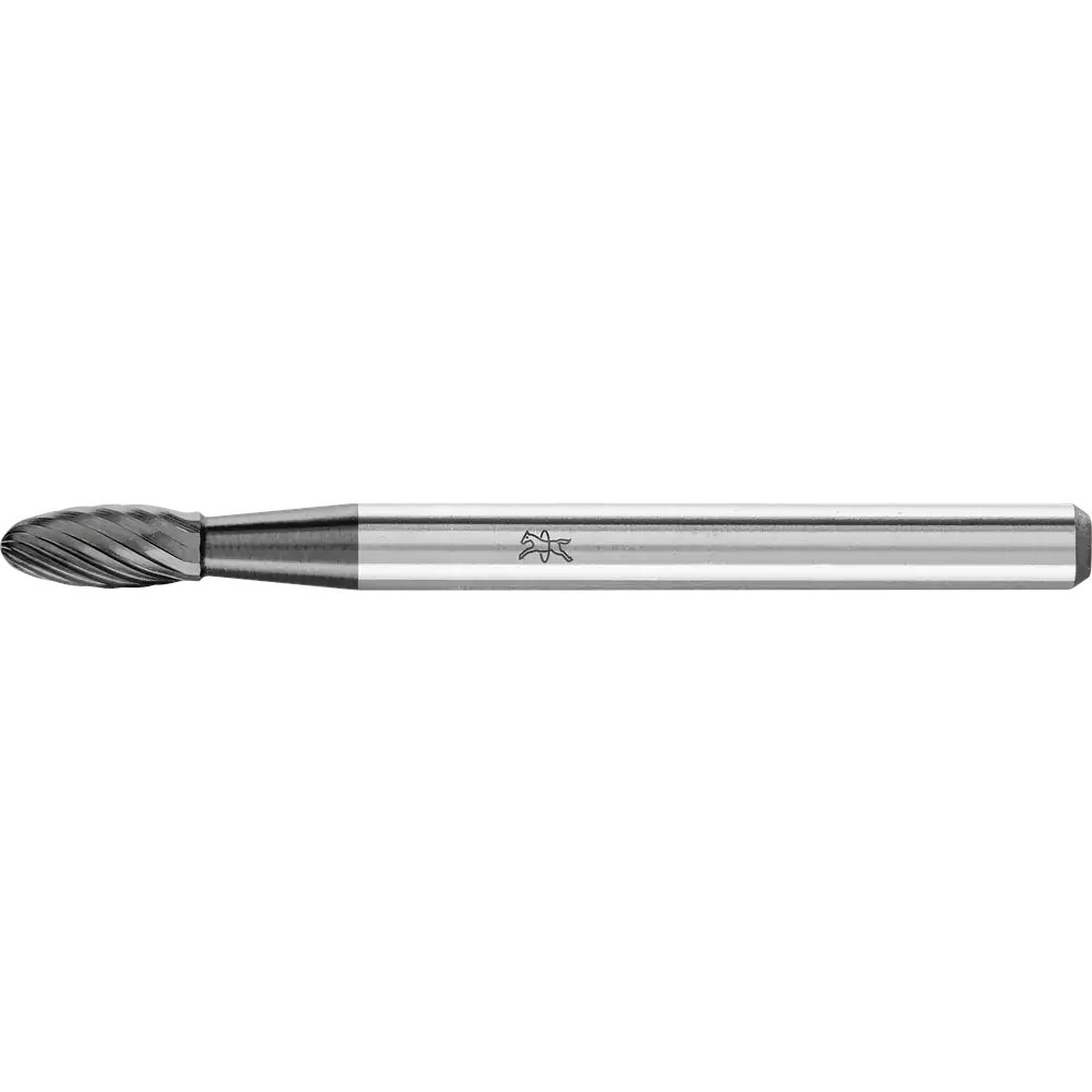 PFERD TOOLS Hartmetall Hochleistungsfrässtift Flamme B Ø 03x07mm Schaft-Ø 3mm Z3P HICOAT beschichtet universal fein