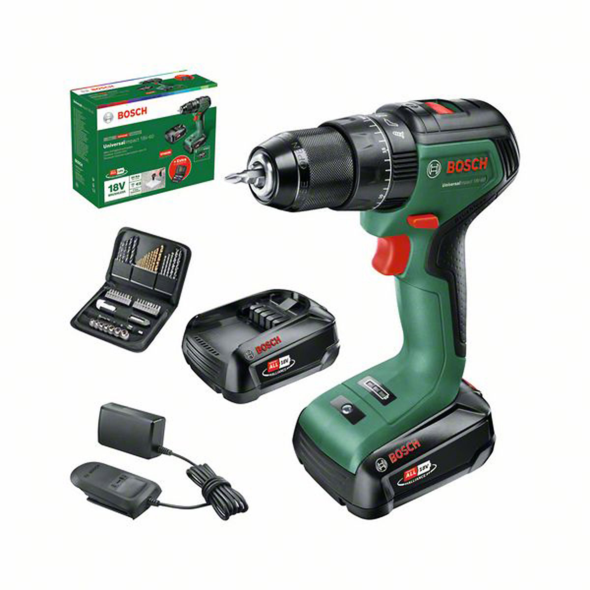 Bosch Akku-Zweigang-Schlagbohrschrauber UniversalImpact 18V-60