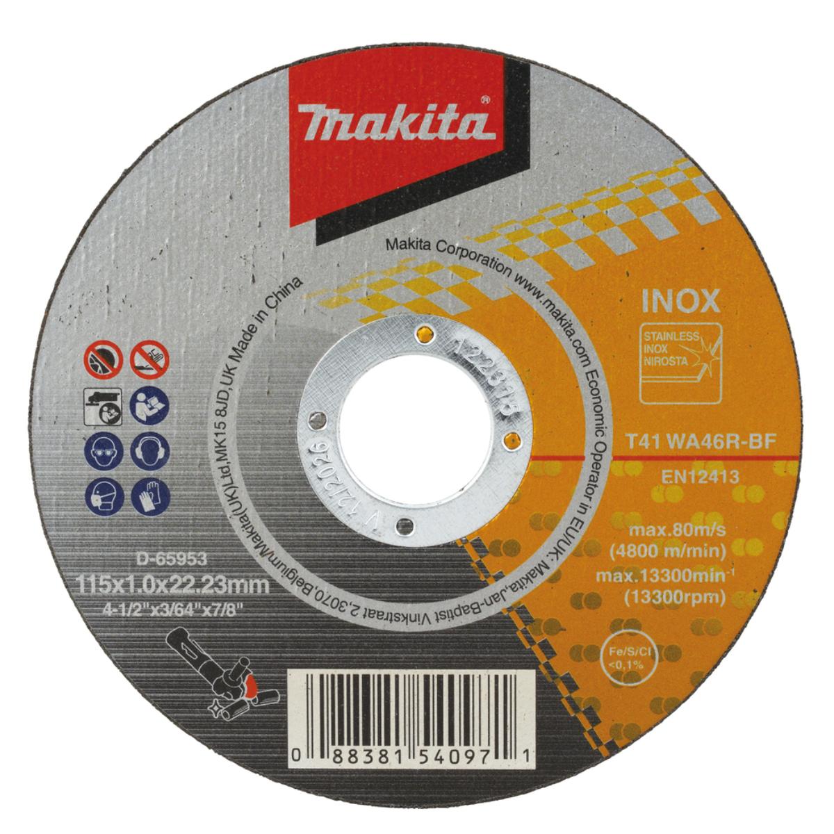 Makita Trennscheibe INOX 115 x 1,2 mm - D-65953