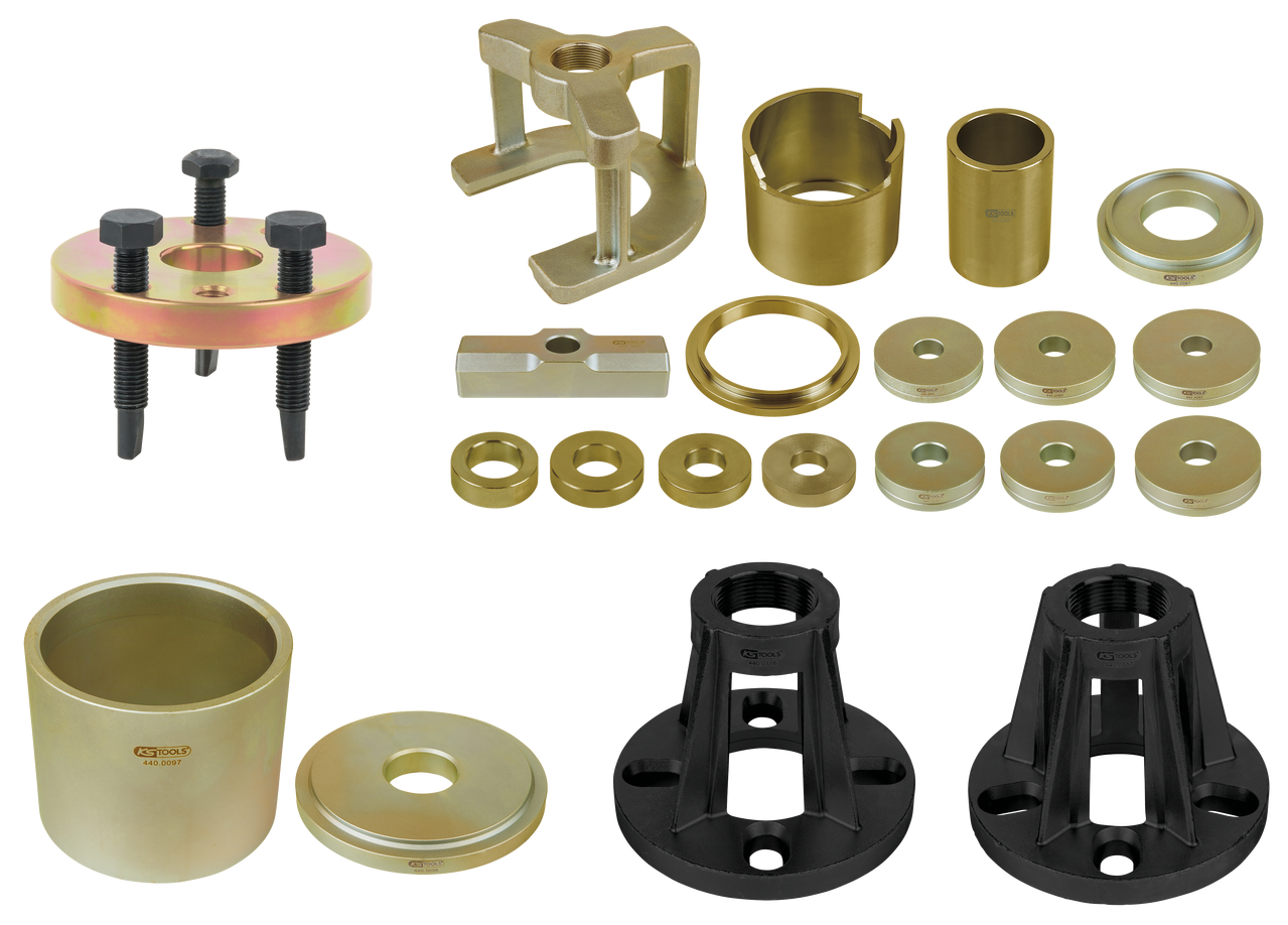 KS Tools Universal-Werkzeug-Satz zur De--Montage von Achsteilen, 24-tlg