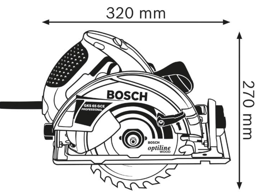 Bosch Handkreissäge GKS 65 GCE, mit L-BOXX