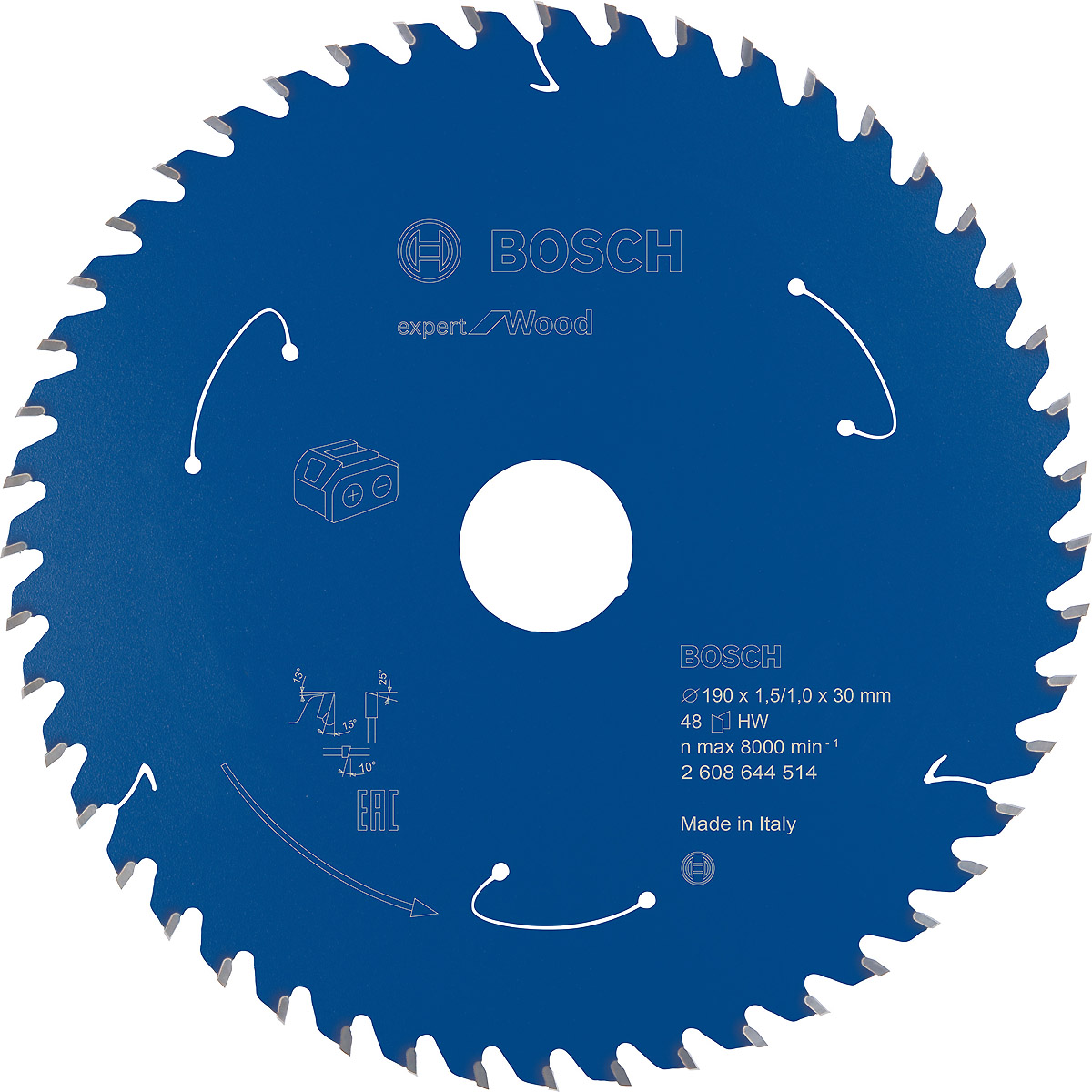 Bosch Akku-Kreissägeblatt Expert for Wood ø 190 mm