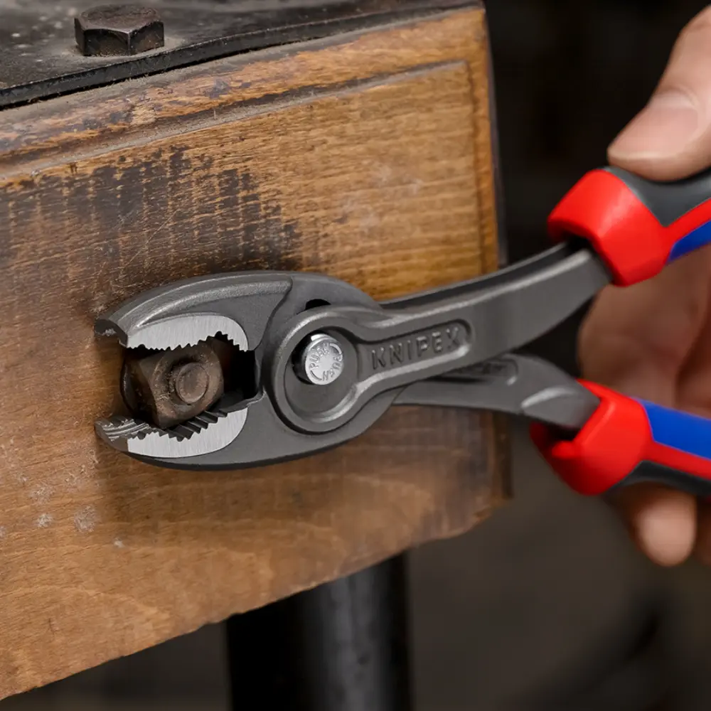 KNIPEX TwinGrip Front- und Seitengreifzange mit Comfort-Griffen grau atramentiert 200 mm