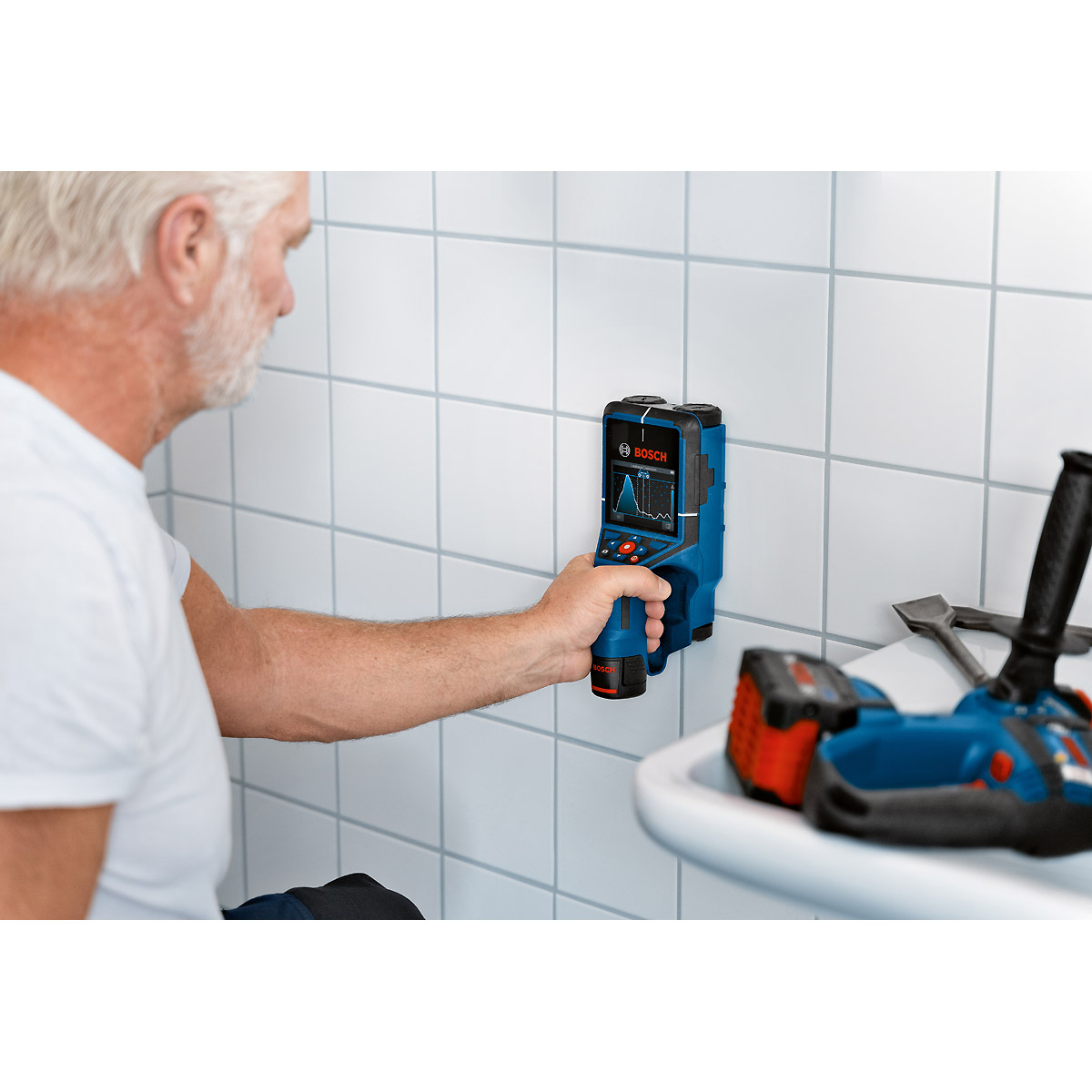 Bosch Ortungsgerät Wallscanner D-tect 200 C mit 1x Akku GBA 12V 2.0Ah