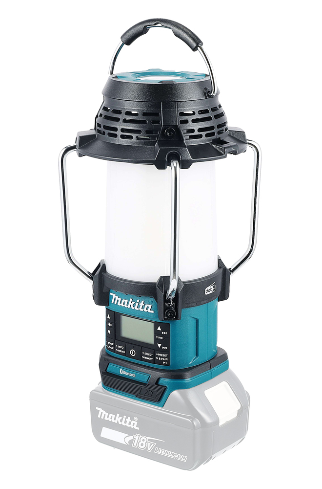 Makita Akku-Radio FM/DAB+ mit Laterne LXT 18V (ohne Akku, ohne Ladegerät) - DMR056