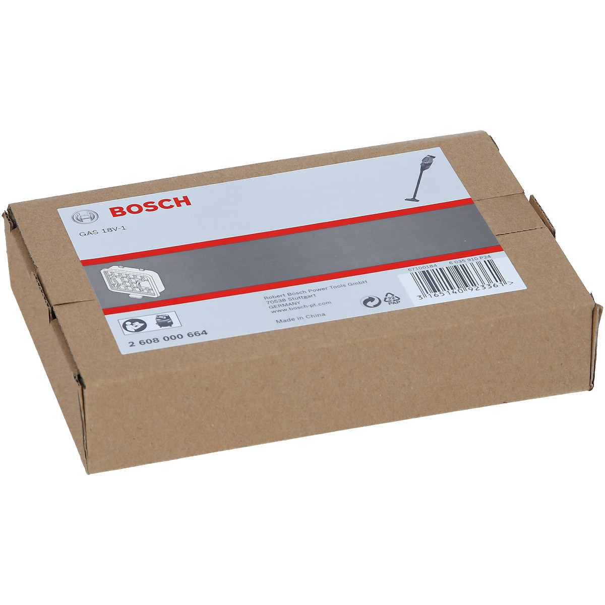 Bosch Filter, 97 x 79 x 30mm, passend zu GAS 18V
