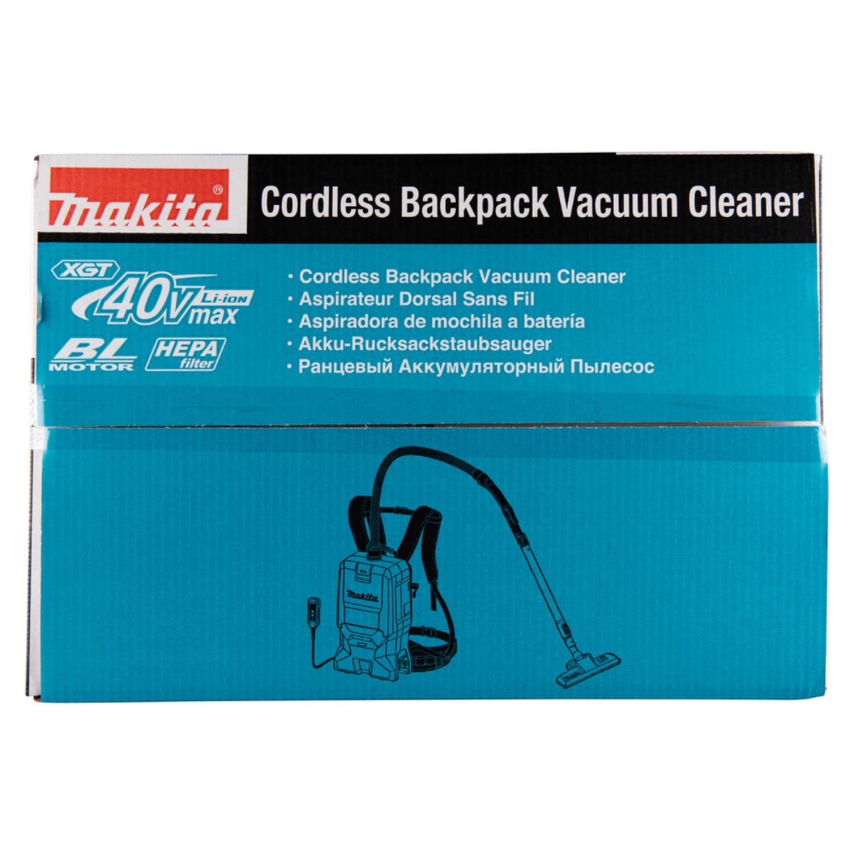 Makita Akku-Rucksackstaubsauger XGT 40V max. - 200 mbar - 6,0 l - VC011GZ