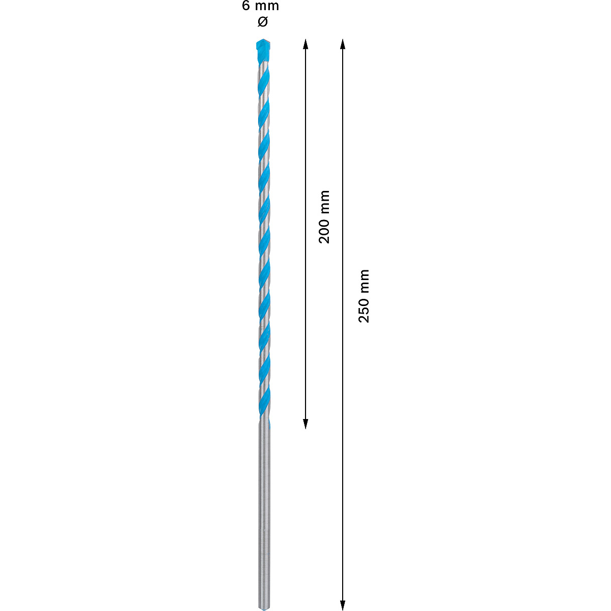 Bosch EXPERT CYL-9 MultiConstruction Bohrer, für Dreh- und Schlagbohrer ø 6.00 mm