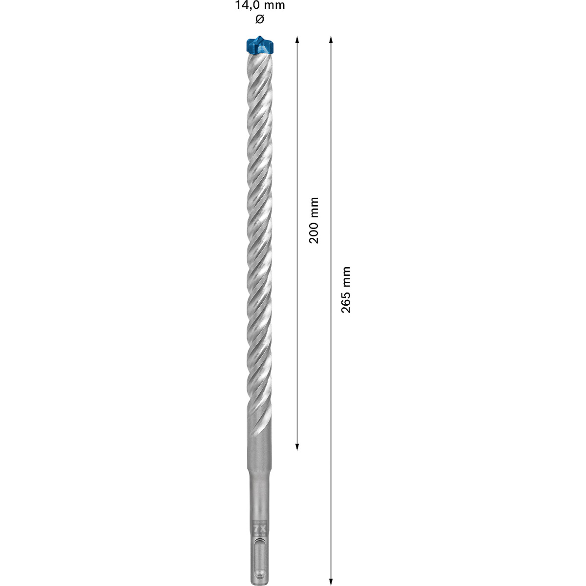 Bosch EXPERT SDS plus-7X Hammerbohrer, für Bohrhämmer ø 14 mm