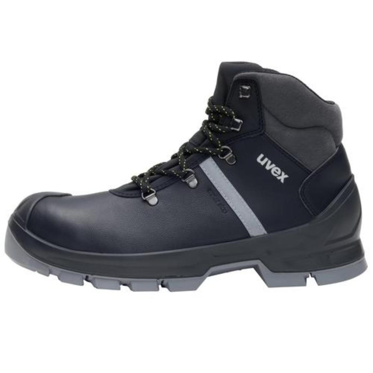 uvex 2 construction Sicherheitsschuh Stiefel S3, schwarz/grau