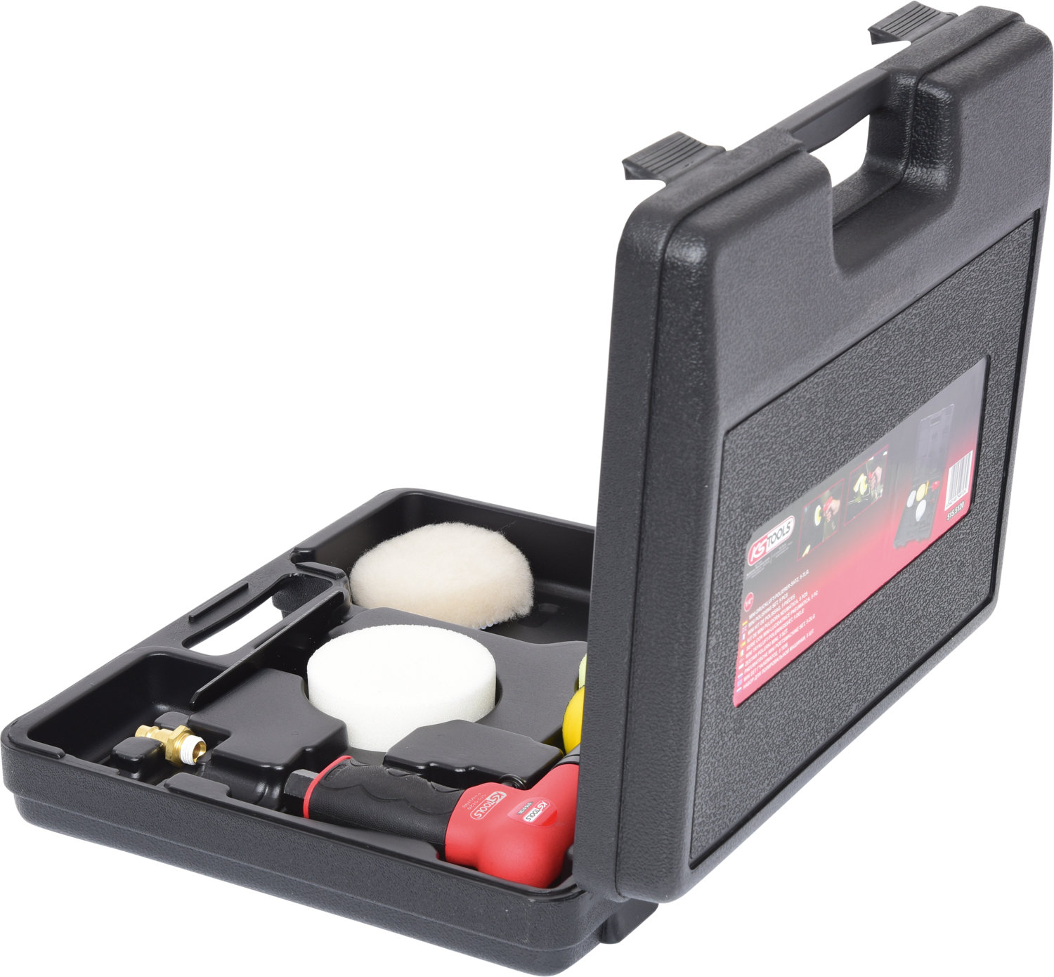 KS Tools 1/4" Mini-Druckluft-Polierer-Satz, 5-tlg
