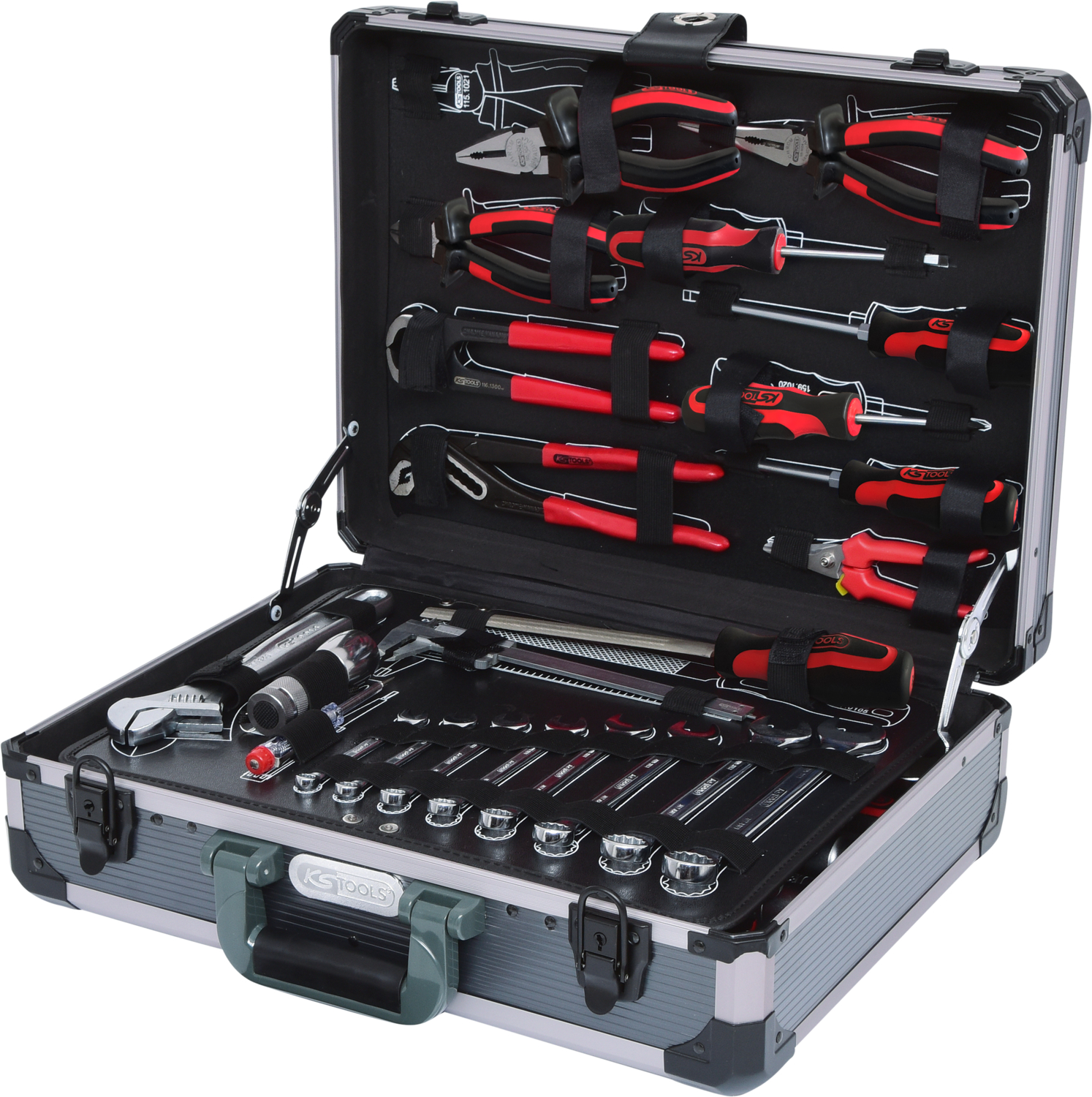 KS Tools 1/4"+1/2" Werkzeug-Satz, 127-tlg
