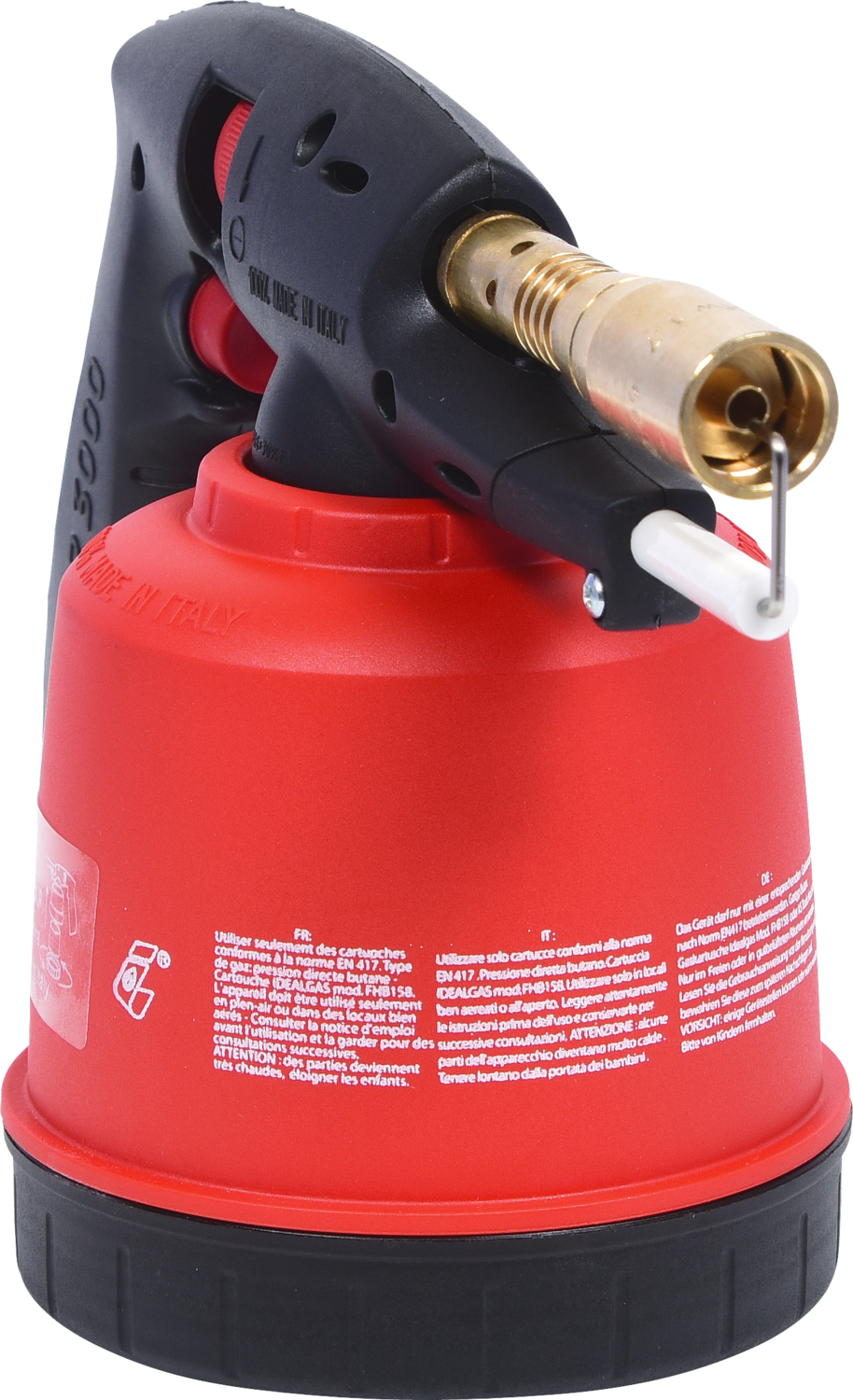KS Tools Universal-Kartuschenlötgerät mit Piezo-Zündung, rot