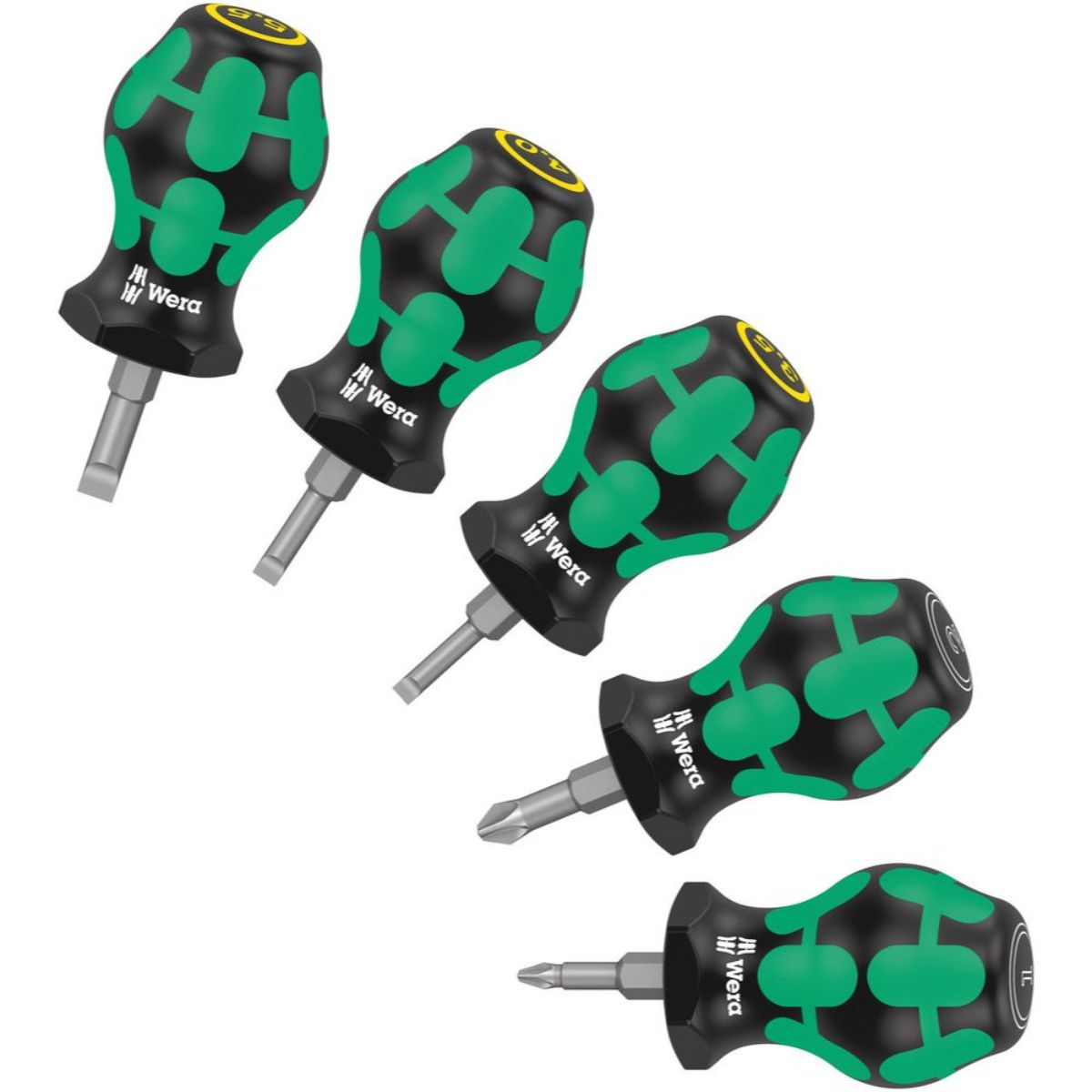 Wera Stubby Set 2 Schraubendrehersatz, 5-teilig