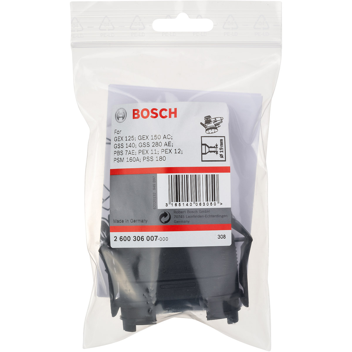 Bosch Adapter zu Exzenter-, Schwing- und Multischleifern, passend zu GEX 125, GEX 150