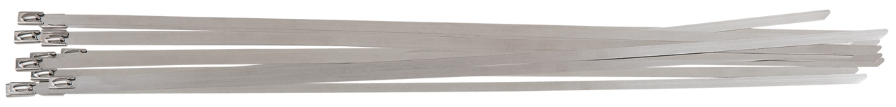KS Tools Edelstahl Kabelbinder mit Kugelverschluss, 100 Stück