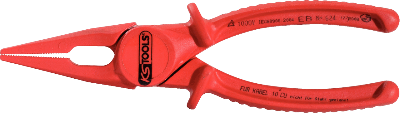KS Tools Kunststoff-Flachzange mit Schutzisolierung, 190mm