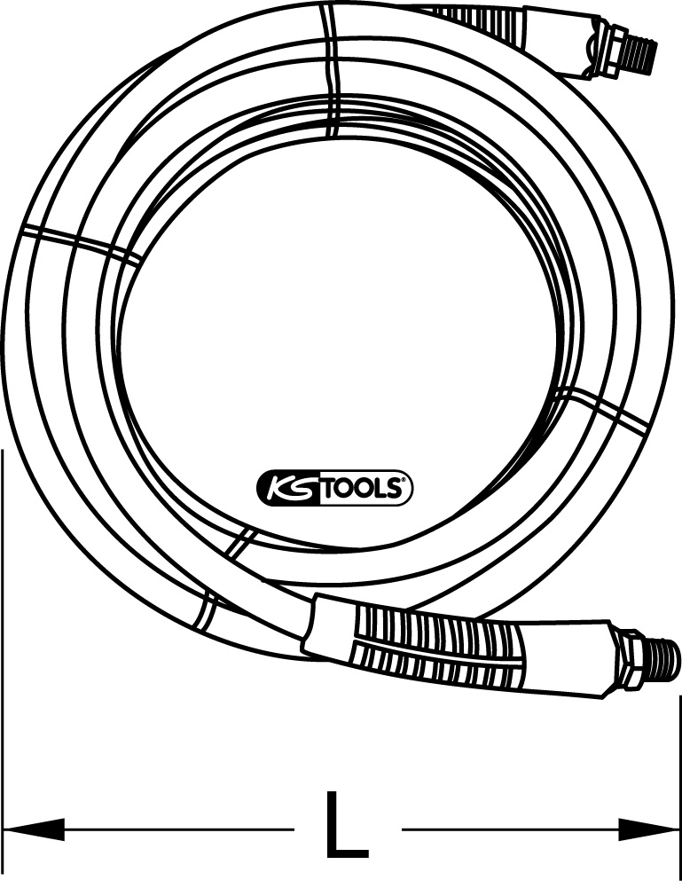 KS Tools PU-Druckluftschlauch