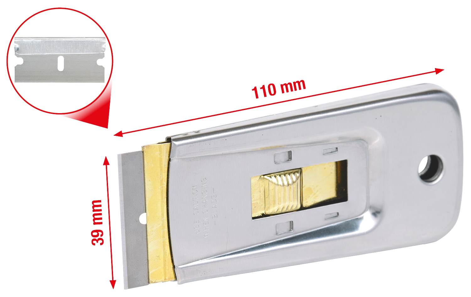 KS Tools Plakettenschaber, 39x110mm