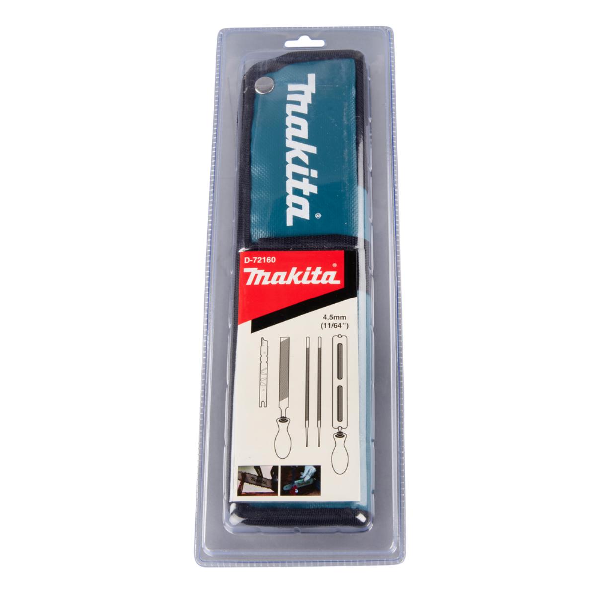 Makita Schärfset Ø 4,5 mm in praktischer Rolltasche - D-72160
