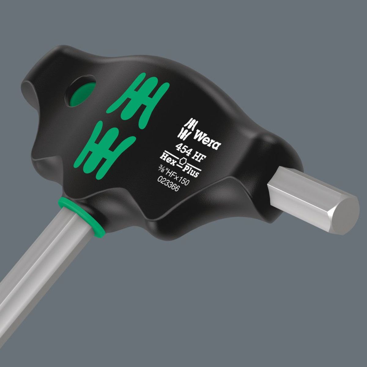 Wera 454 HF Quergriff-Sechskantschraubendreher Hex-Plus mit Haltefunktion, zöllig