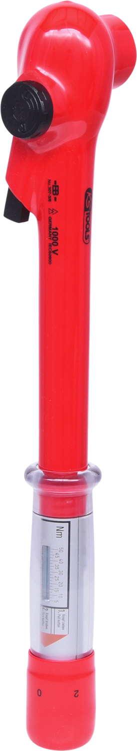 KS Tools 3/8" Drehmomentschlüssel mit Schutzisolierung und Umschalt-Ratschenkopf
