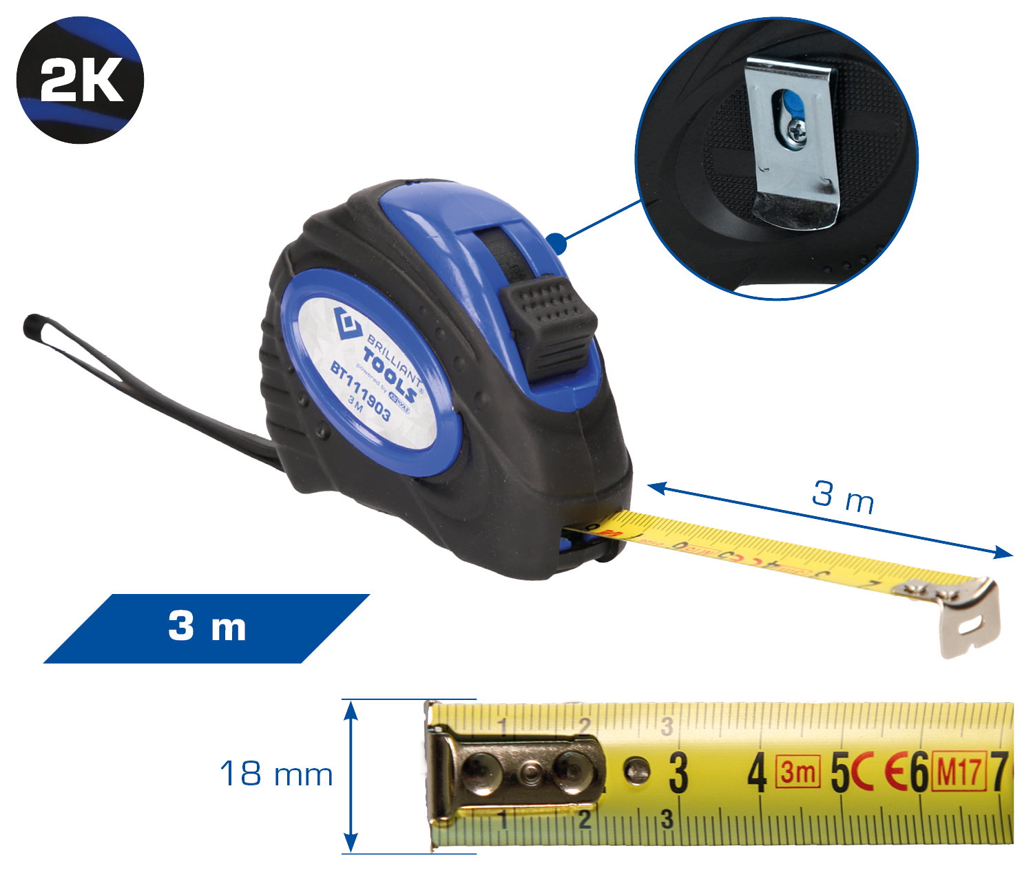 Brilliant Tools Massband - BT111903