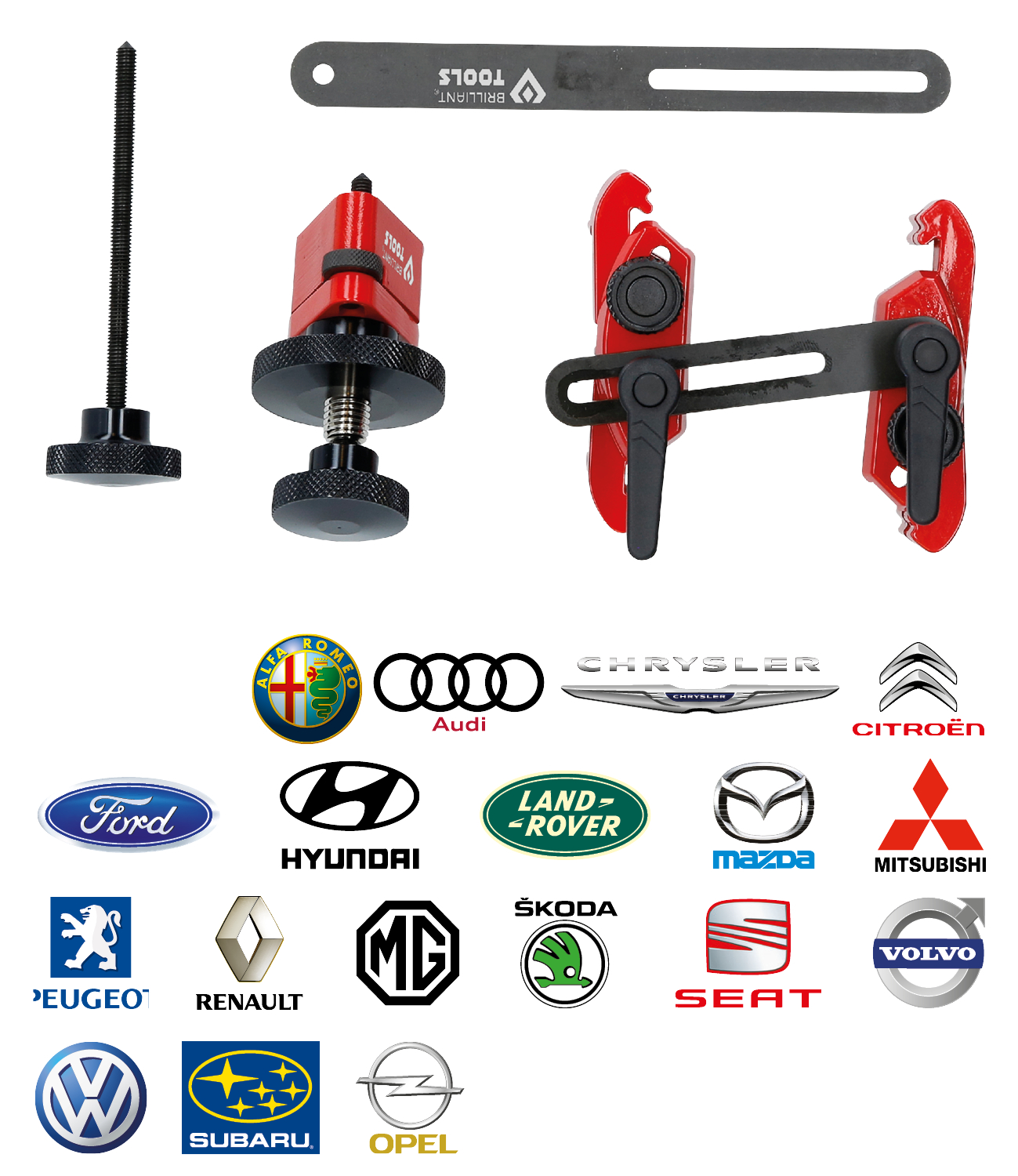 Brilliant Tools Nockenwellenrad-Arretierwerkzeug-Satz, universal - BT591260