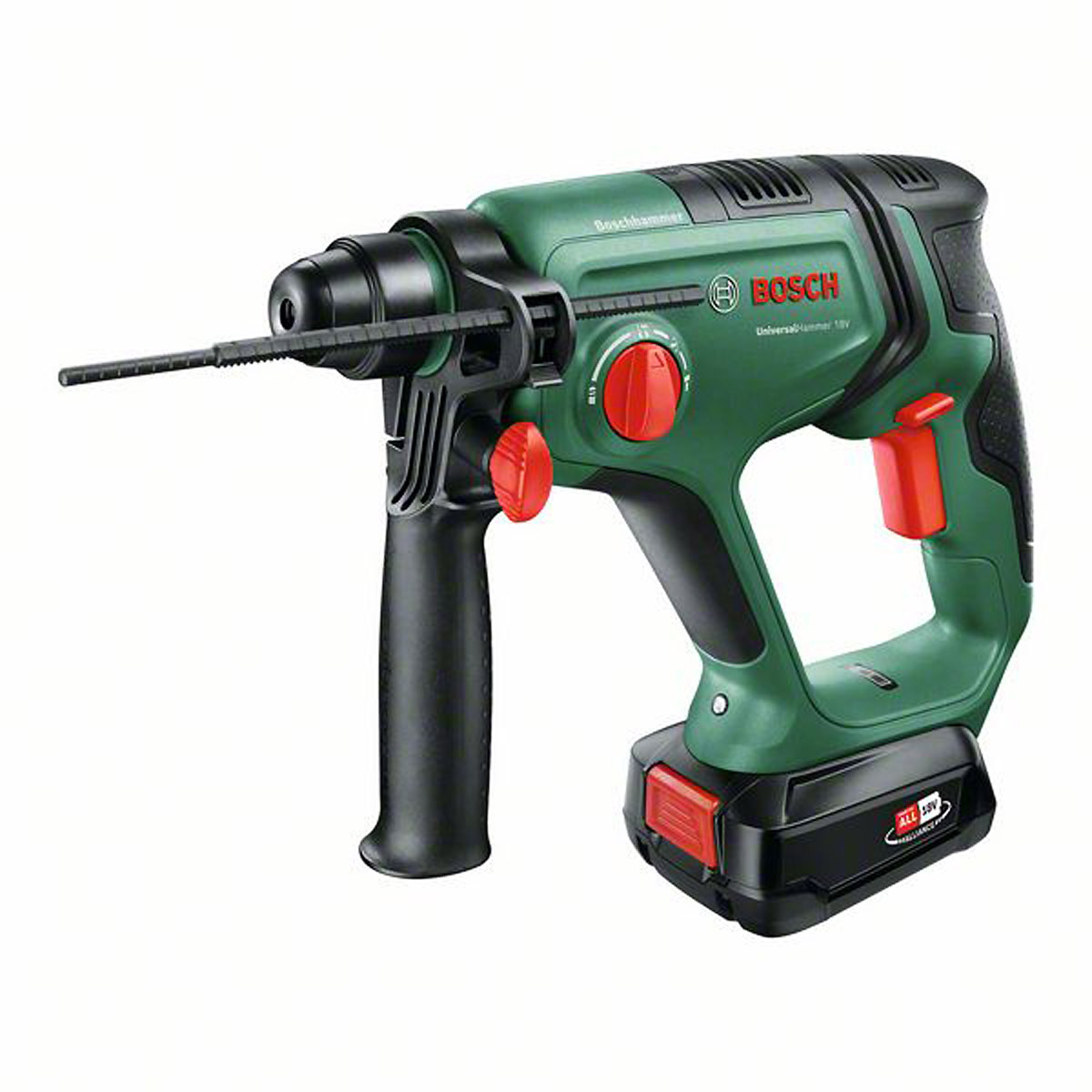 Bosch UniversalHammer 18V, 1 Akku PBA 18 V 2,5 Ah W-B, Ladegerät und Koffer