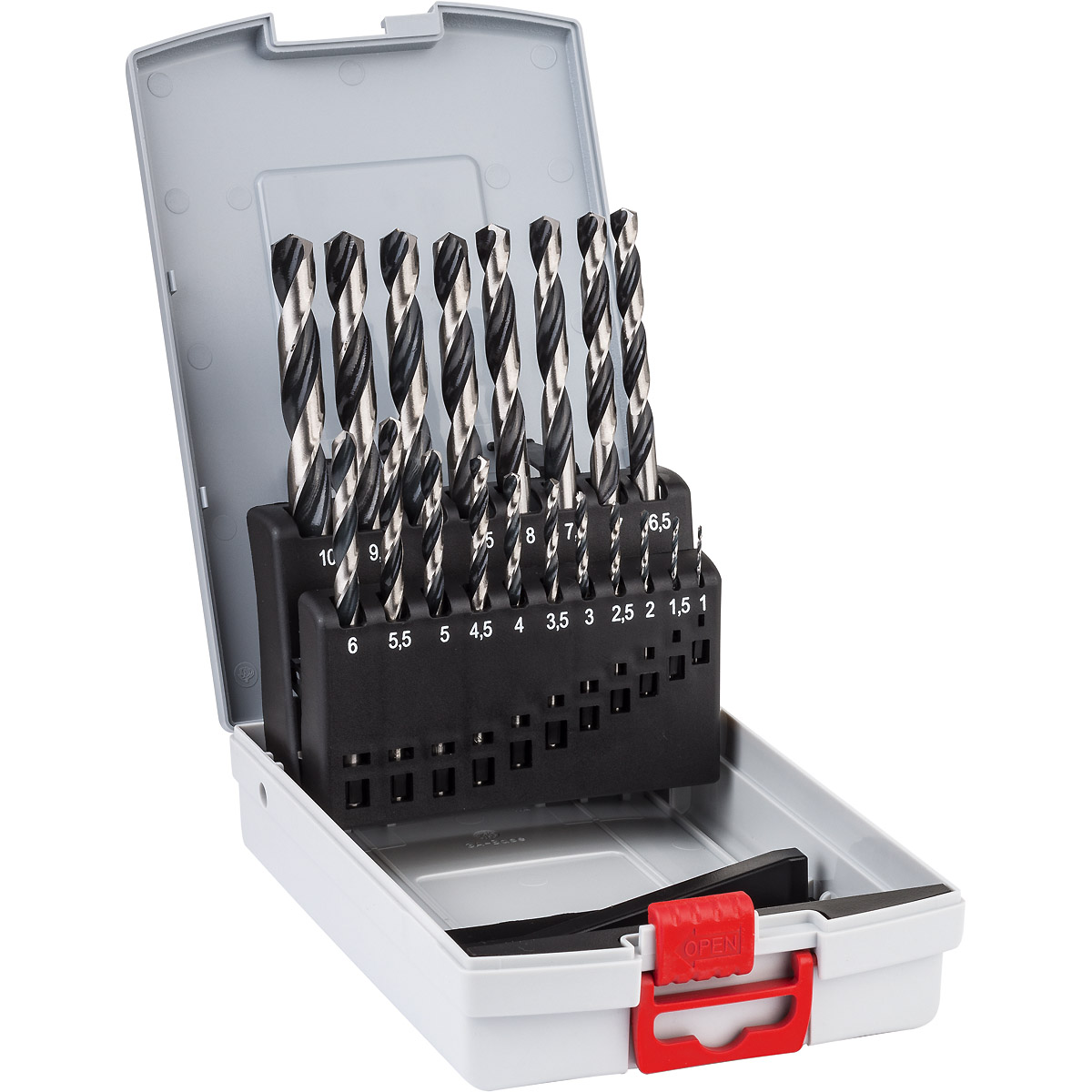 Bosch Metallspiralbohrer HSS-Set PointTeQ, DIN 338, 19-teilige ProBox