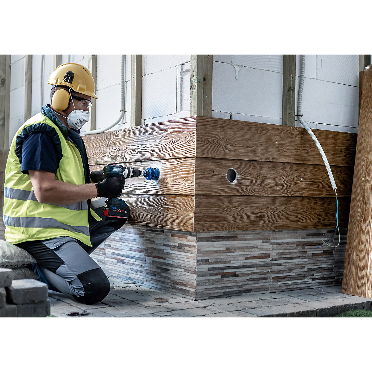 Bosch EXPERT Multi Material Power Change Plus-Lochsägen Kit, 68 x 60 mm, 3-teiliges Set