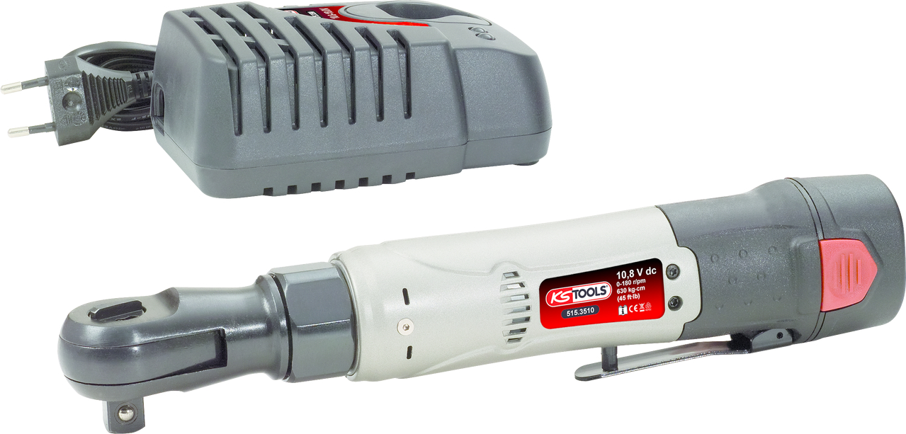 KS Tools 1-2'' Akku-Umschaltknarre, 62Nm, 180 U-min 10,8V, mit 1 Akku und 1 Ladegerät