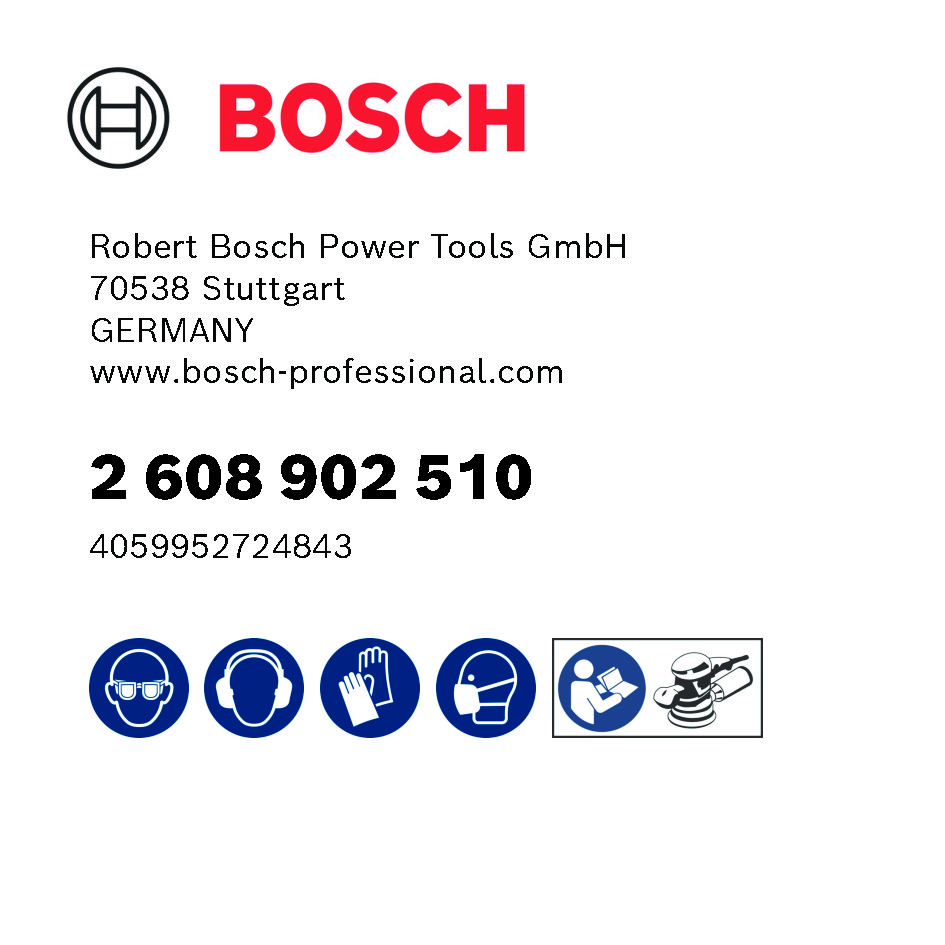 Bosch EXPERT C470 Schleifscheibe 125mm, 50 teilges Set
