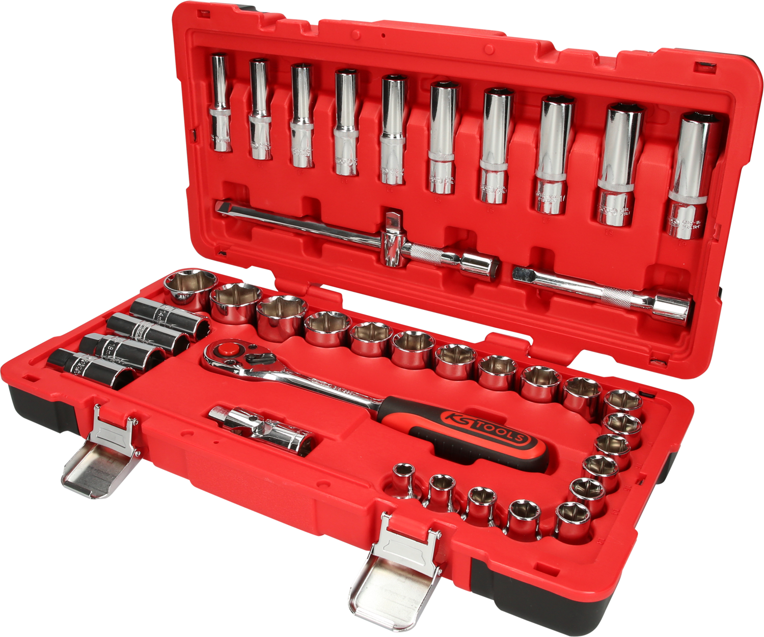 KS Tools 1/2" CHROMEplus Steckschlüssel-Satz, 39-tlg