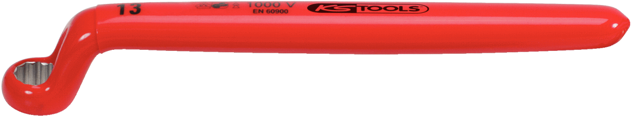 KS Tools Ringschlüssel mit Schutzisolierung, gekröpft , ZOLL