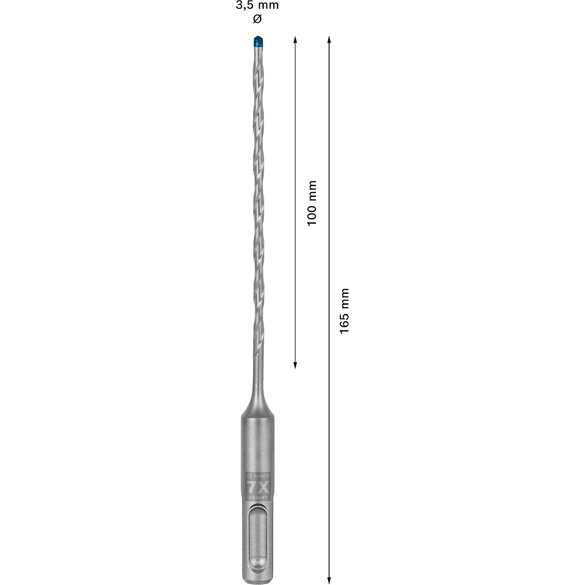 Bosch EXPERT SDS plus-7X Hammerbohrer, für Bohrhämmer ø 3.5 mm