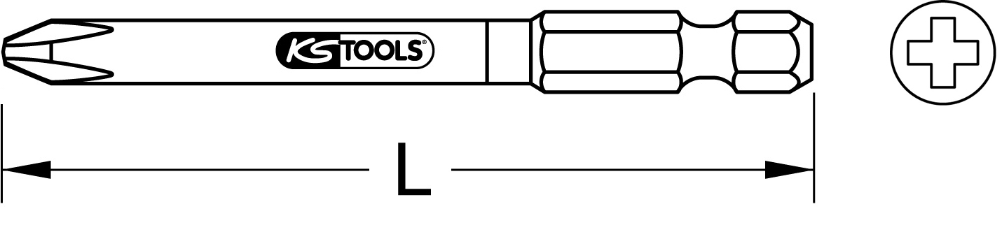 KS Tools 1/4" TORSIONpower Bit