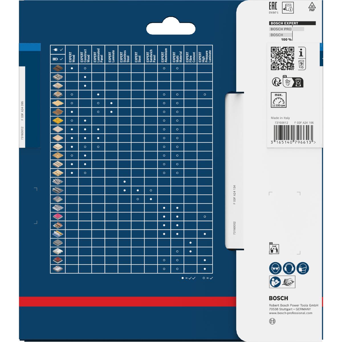 Bosch Kreissägeblatt Expert for Aluminium ø 165 mm