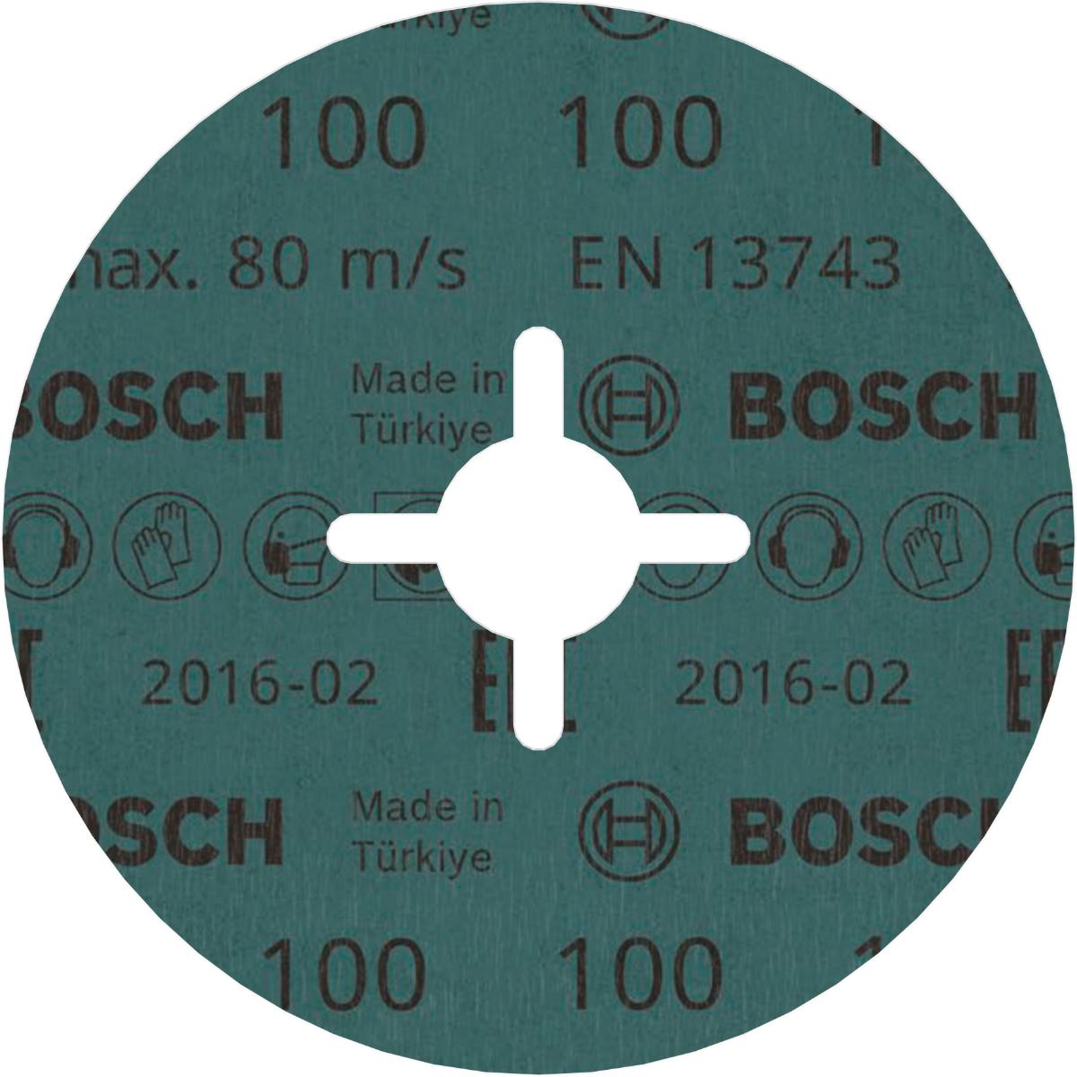 Bosch PRO Fiberschleifscheibe R574 Best for Metal, Zirkonkorund, Ø 115