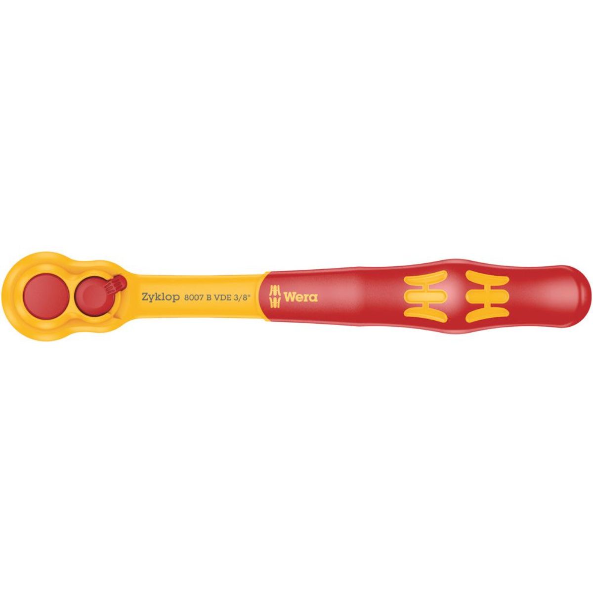 Wera 8007 B VDE Zyklop Knarre, isoliert, mit Umschalthebel, mit 3/8"-Antrieb