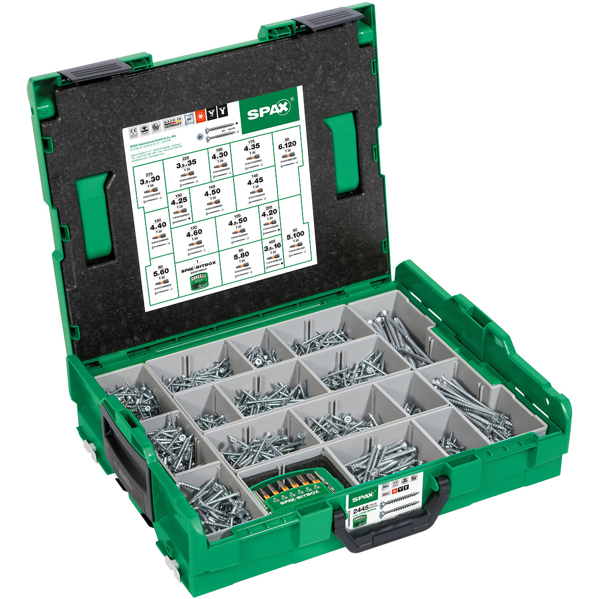 SPAX Montagekoffer L-Boxx Kunststoff T-Star Plus WIROX Gross